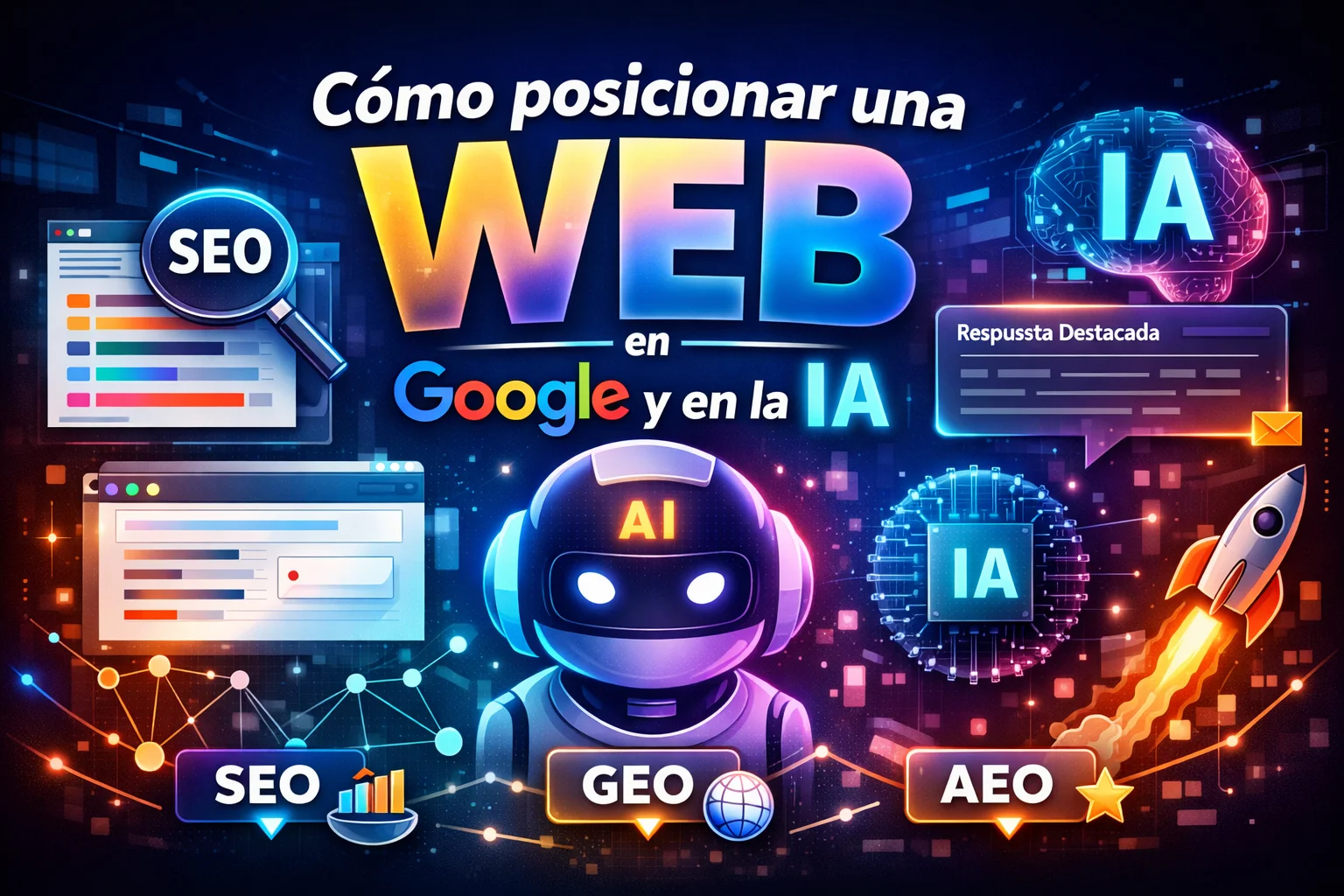 Cómo posicionar una web en Google y en la IA con SEO, GEO y AEO